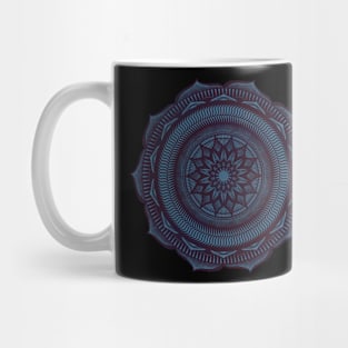 Purple on Blue Mandala Mug